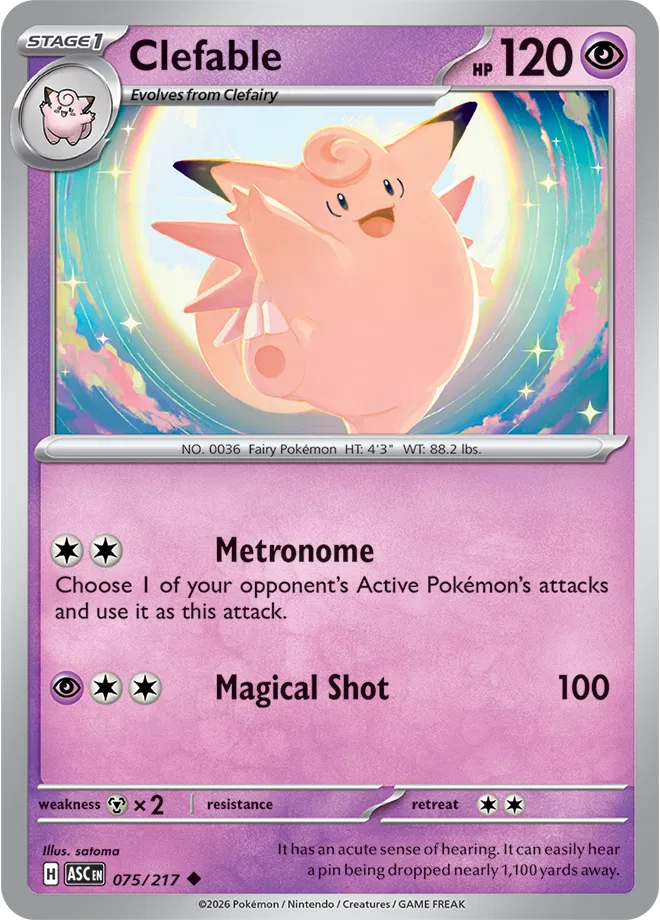 Clefable - Héroes Ascendentes - Magnet