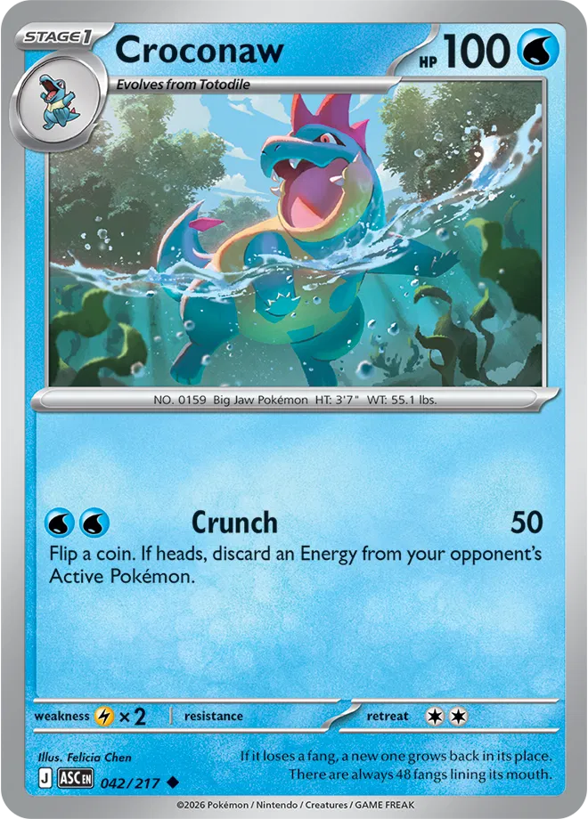 Croconaw - Héroes Ascendentes - Magnet
