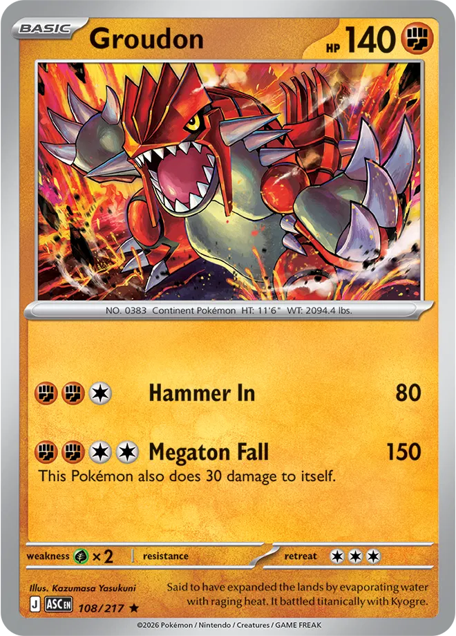 Groudon - Héroes Ascendentes - Magnet