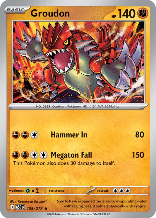 Groudon - Héroes Ascendentes - Magnet