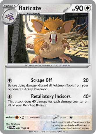 Raticate - Equilibrio Perfecto - Magnet